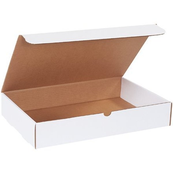 Box Packaging Corrugated Literature Mailers, 17-1/8"L x 11-1/8"W x 3"H, White M17113